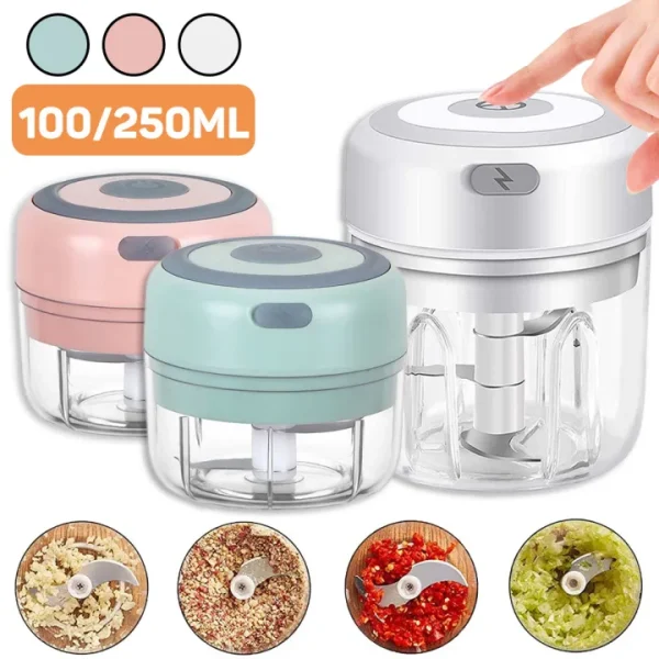 Mini Electric Rechargeable Smart Portable Food Processor